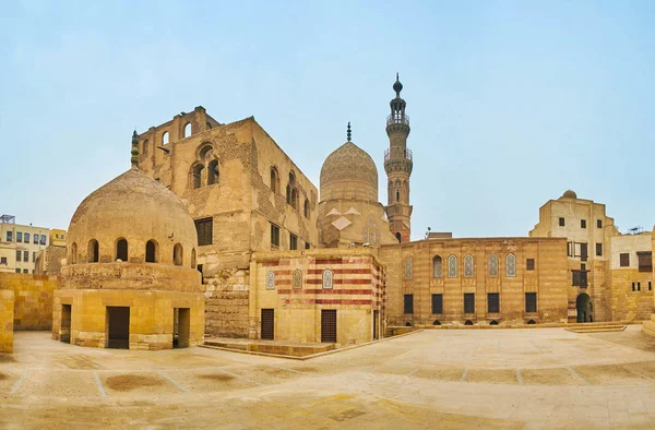 Panorama of Amir Khayrbak Funeral Complex, Cairo, Egypt — Stock Photo, Image