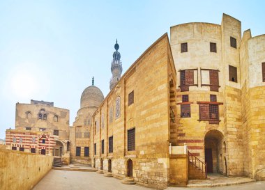 The buildings of Amir Khayrbak Funerary Complex, Cairo, Egypt clipart