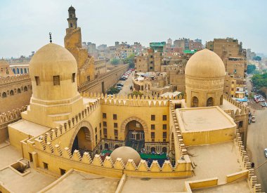 Minaresi'nden Amir Sarghatmish camii, Kahire, Mısır