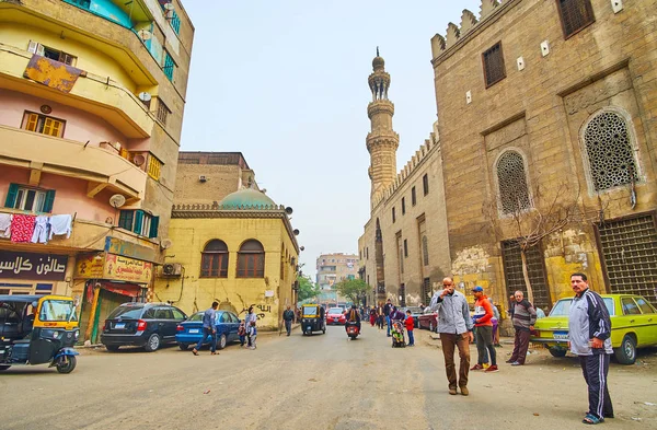 Walk Old Al Khoderi Street, Kair, Egipt — Zdjęcie stockowe