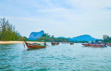 Klong Son harbor, Ao Nang, Krabi, Thailand clipart