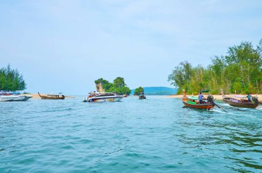 Klong Son kanal haliç, Ao Nang, Krabi, Tayland