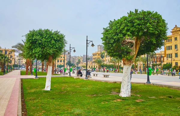 In park of El-Gomhoreya square, Cairo, Egypt — Stock Photo, Image