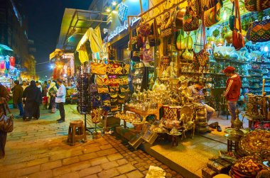 Souk Khan El Khalili,Kahire, Mısır'da ilginç ürünler