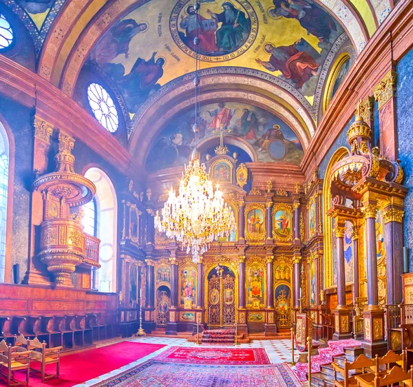 Молитвенный зал Св. Троицкой Греческой Православной Церкви в Вене , — стоковое фото