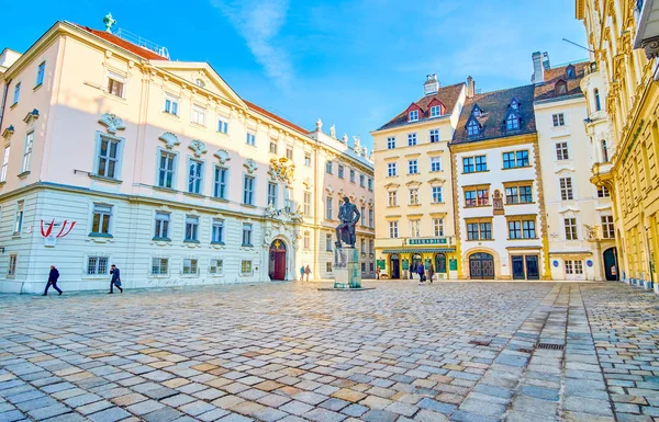 La Judenplatz histórica en Veinna, Austria —  Fotos de Stock