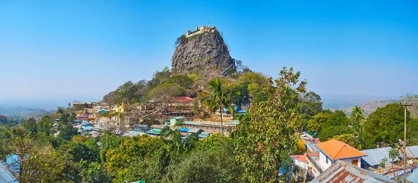 Panorama of Mount Popa site, Myanmar — Stock Photo, Image