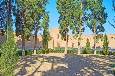 Fin Bahçesi'nin arkasındaki duvar, Keşan, İran