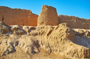 Keşan, İran'da ortaçağ kil mimarisi