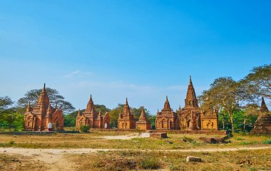 Bagan tapınaklar Panoraması, Myanmar