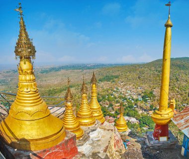 Popa Taung Kalat Manastırı mimarisi, Myanmar