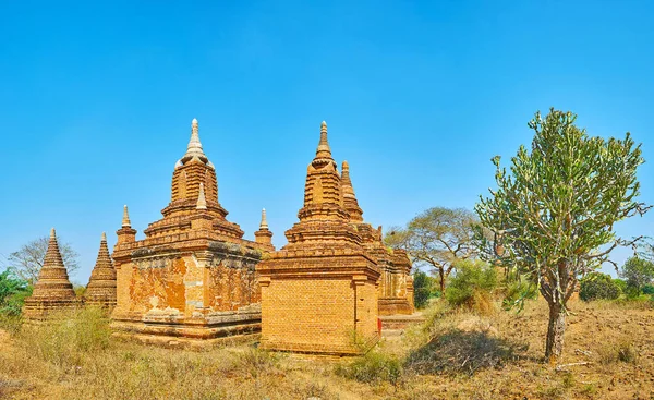 Το αρχαίο συγκρότημα ναού, Bagan, Μυανμάρ — Φωτογραφία Αρχείου