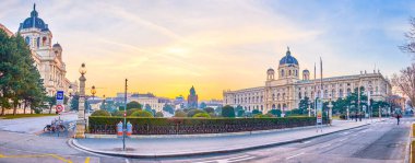 Maria-Theresien-Platz, Viyana, Avusturya 'daki süs Bahçesi