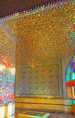 Imamzade helal ali kutsal tapınağında ayna salonu, aran o Bidgo