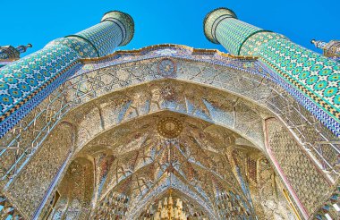 Imamzade helal ali kutsal tapınağında aynalı iş, aran o Bidgol