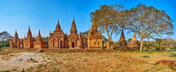 Bagan simgelerinin panoraması, Myanmar