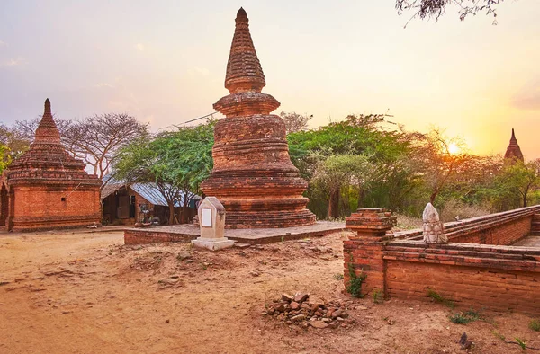 Το σκαλιστό τούβλο, Bagan, Μυανμάρ — Φωτογραφία Αρχείου