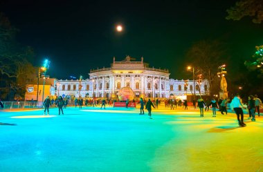 Viyana, Avusturya'daki merkezi buz pateni pisti