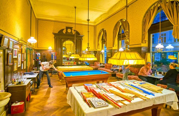 La sala de juegos de Café Sperl, Viena, Austria —  Fotos de Stock