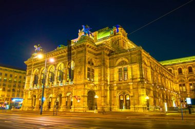 Viyana Operası'nın gece aydınlatması, Avusturya