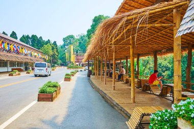 Mae Fah Luang bahçe ve Royal Villa Doi Tung, T de sokak