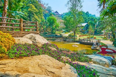 Mae Fah Luang'daki Alp çimleri, Doi Tung, Tayland
