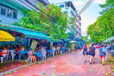 Bangkok geniş Ram Buttri sokak, Tayland