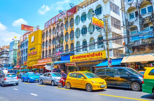 The traffic jam in old Bangkok, Thailand — Stock Photo, Image