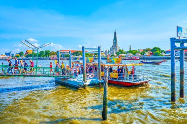 Bangkok, Tayland feribot turistler