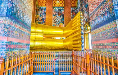 Lord Buddha'nın bacakları, Wat Pho tapınağı, Bangkok, Tayland