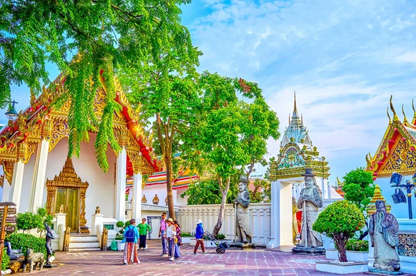 El complejo religioso Wat Pho en Bangkok, Tailandia — Foto de Stock