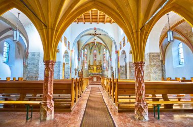 St Hippolyt Kilisesi'nin dua salonu, Zell See, Avusturya