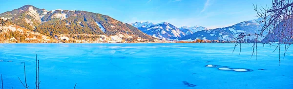 Zimowy charakter Zell am See, Austria — Zdjęcie stockowe