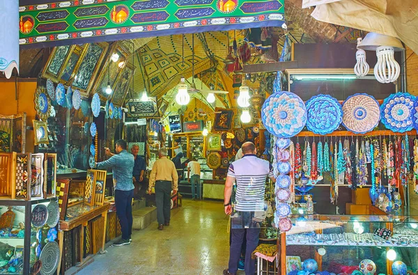 Interior de Saraye Moshir Bazaar, Shiraz, Irão — Fotografia de Stock