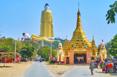 Maha Bodhi Ta Htaung Budist sitesi, Monywa, Myanmar