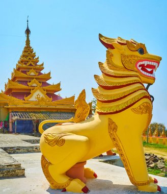 Aung Sakkya Pagoda'nın çin aslanı, Maha Bodhi Ta Htaung Monaste
