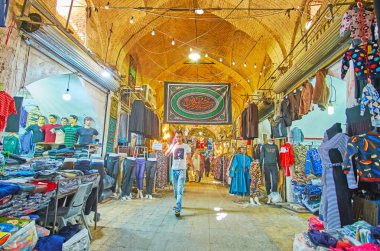 Vakil Bazaar iç, Şiraz, İran