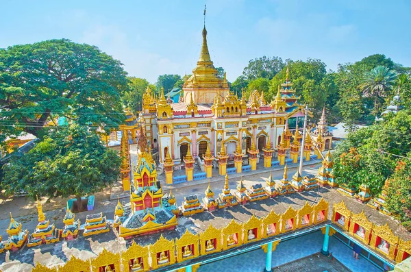 Observe el monasterio de Thanboddhay de Arlain Nga Sint watchtower, M —  Fotos de Stock