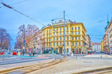 Viyana, Avusturya'da bulutlu sabah