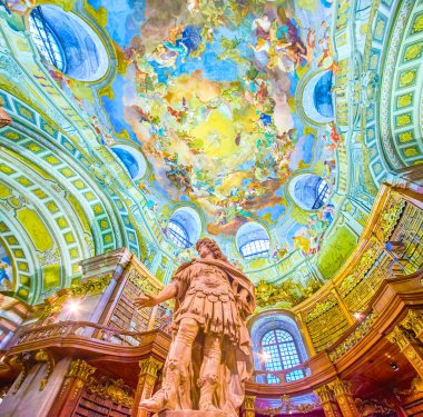 Viyana'daki Avusturya Milli Kütüphanesi'nin muhteşem dekorasyonu
