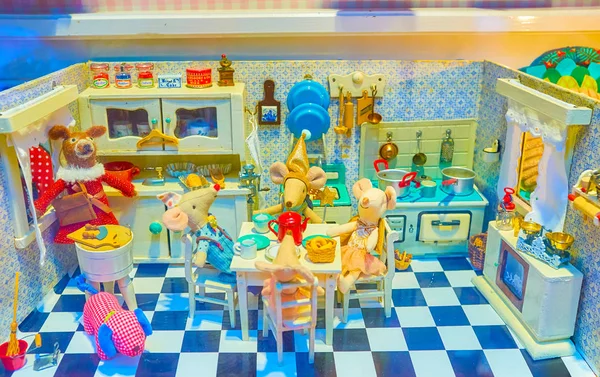 O belo brinquedo da família dos ratos, Viena, Áustria — Fotografia de Stock