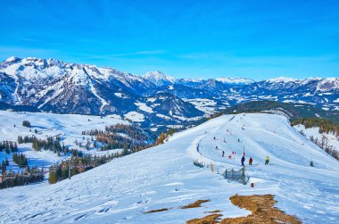 Tadını çıkarın Alpleri, Zwieselalm Dağı, Gosau, Avusturya