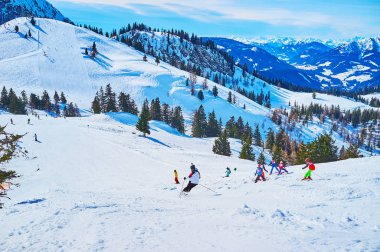 Gosau kış sezonu, Zwieselalm Dağı, Avusturya
