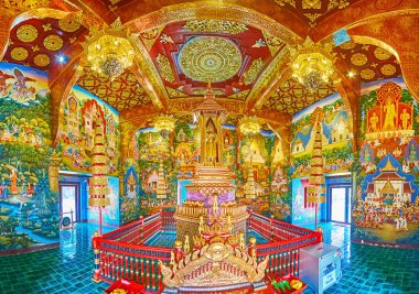 Sao ınthakin iç, Wat Chedi Luang, Chiang Mai, Tayland