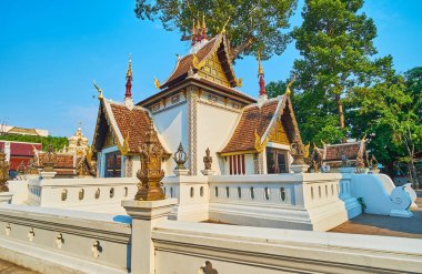 Şehir Sütunu Viharn in Wat Chedi Luang, Chiang Mai, Tayland