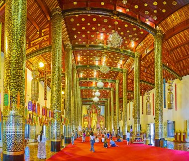 Phra Viharn Luang Dua Salonu, Wat Chedi Luang, Chiang Mai, Thai