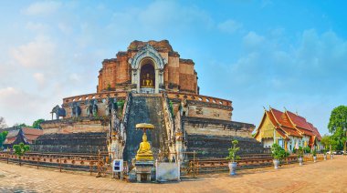 Panorama Phra That Chedi Luang, Wat Chedi Luang, Chiang Mai, 