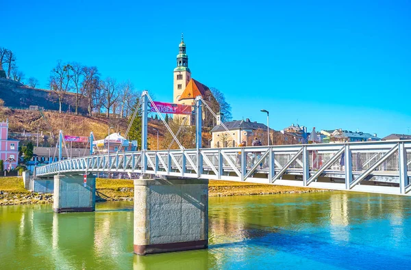 Міст Мулльштейг в Зальцбурзі, Австрія — стокове фото