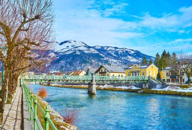 Bad Ischl, Avusturya'da güneşli bir gün