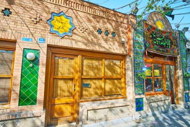 Azari çayevi eeterior, Tahran, İran